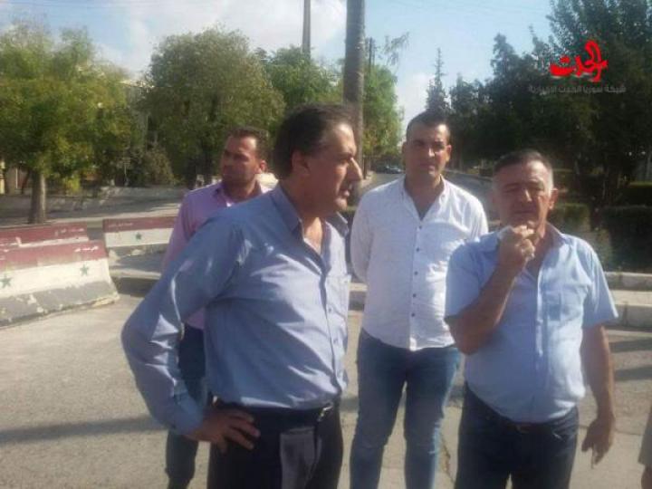 بالصور .. جولة تفقدية لمحافظ حلب .. ألية جديدة لفتح الشوارع المغلقة (بلاطعمه) 