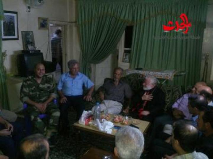 مؤسسة الشهيد في حمص في زيارة لعدد من جرحى الجيش العربي السوري