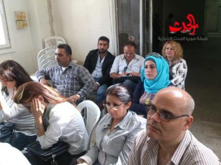 محاضرة في شعبة التربية بحمص من وحي انتصارات حرب تشرين 