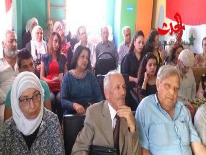 ملتقى ثقافي للشعر والأدب في مدرسة حسين جراد بحمص 