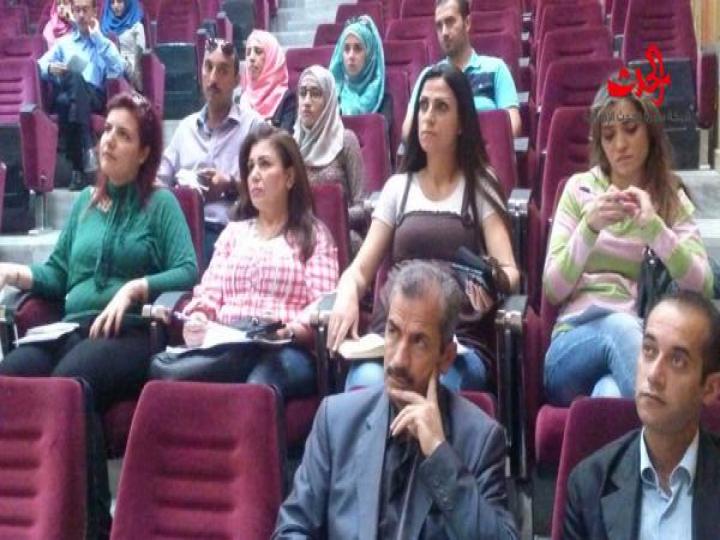           التراث الفكري العربي ودوره الحضاري : محاضرة في جامعة البعث 