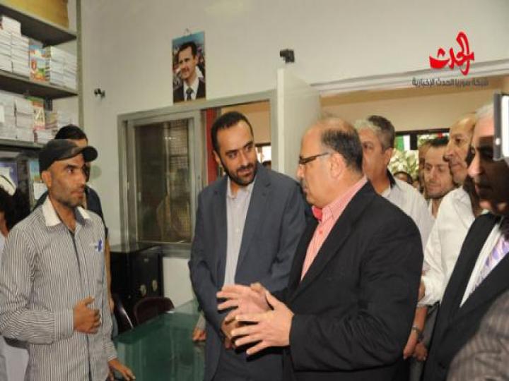 افتتاح صالتين استهلاكيتين في مشفى المواساة ومكتبة الأسد