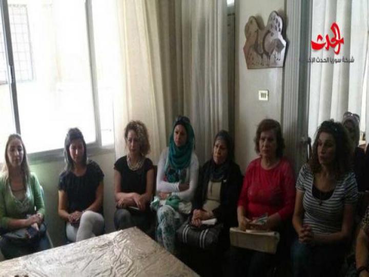 النساء كرأس مال اجتماعي : محاضرة للدكتور ابراهيم ملحم في شعبة المدينة بحمص