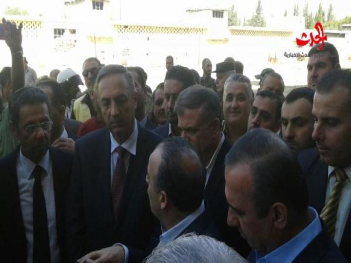 برئاسة المهندس خميس وفد حكومي يتفقد المنطقة الصناعية بمزرعة فضلون بريف دمشق