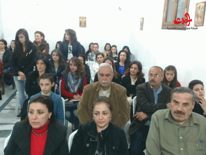          الإحتفال في كنبسة ام النور بحي الأرمن بحمص بعيد الكنيسة ودخول السيدة العزراء إلى الكنيسة 