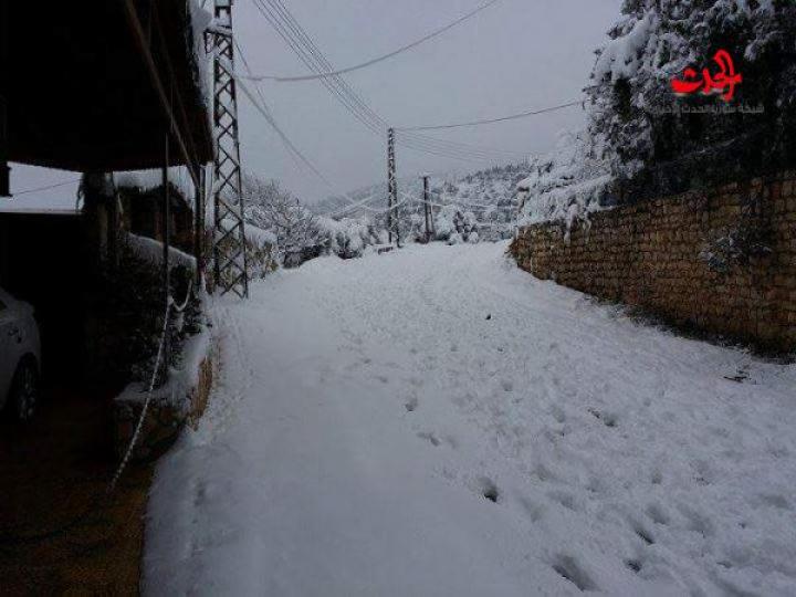 بالصور ...ثلوج مصياف