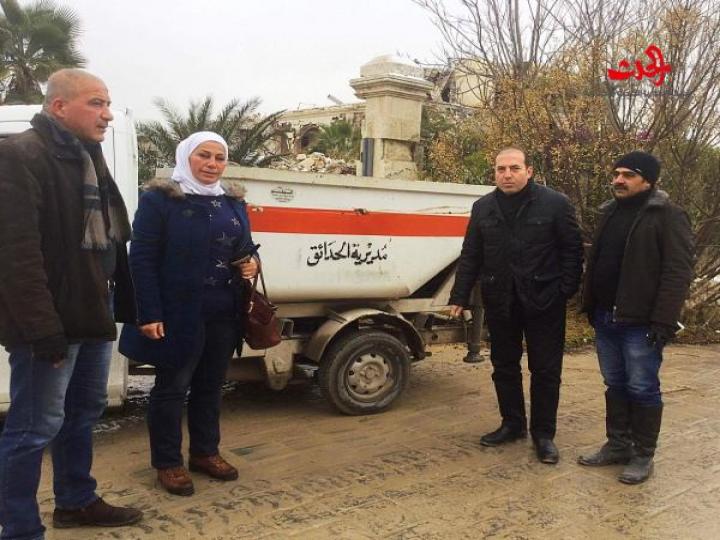 مسؤولي حلب إنجاز في العمل بوتيرة عالية