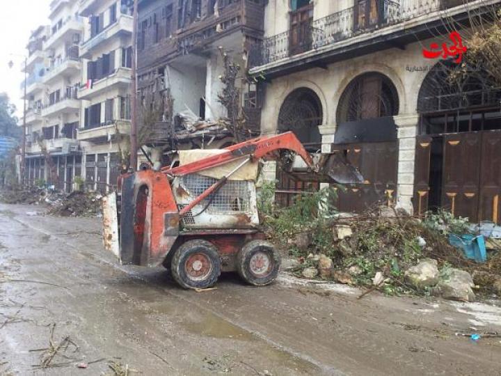 مسؤولي حلب إنجاز في العمل بوتيرة عالية