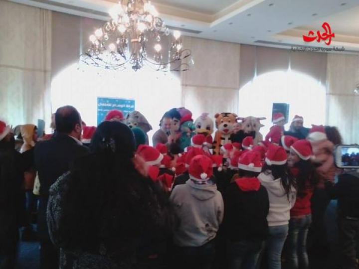 حفل ترفيهي لابناء الشهداء بمنتجع افاميا السياحي