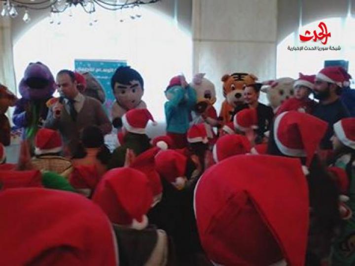 حفل ترفيهي لابناء الشهداء بمنتجع افاميا السياحي