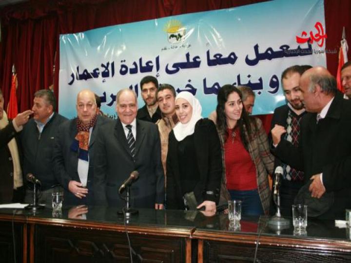 حزب العهد الوطني يعقد أول مؤتمر لمجلس فرع دمشق ...لنعمل معاً على إعادة الإعمار وبناء ما خربته الحرب  