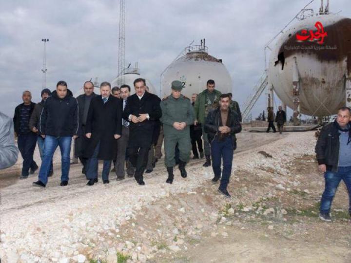 معمل غاز الراموسة في حلب يعود للعمل والإنتاج 