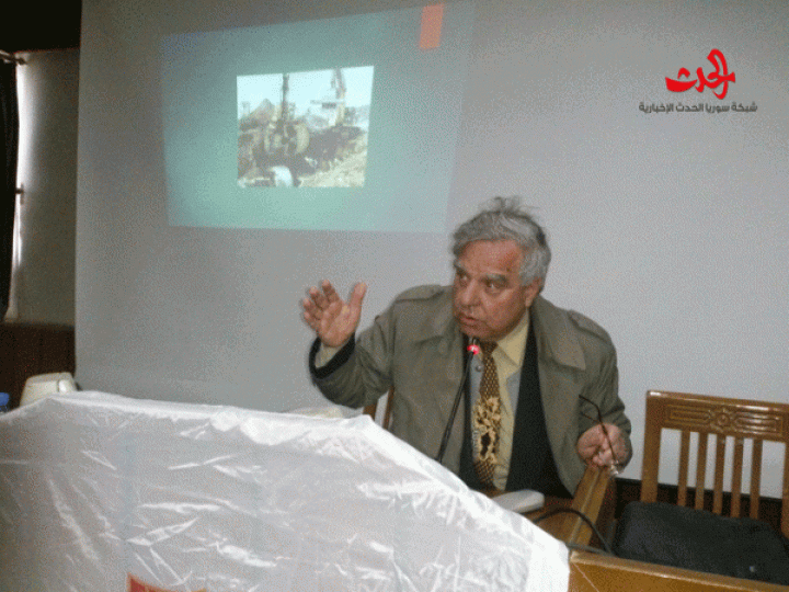 محاضرة للدكتور بسام عابدة  في ثقافي حمص بعنوان “الأهرامات ومن بناها