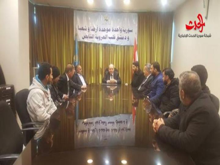 الأمين العام لحزب العهد الوطني يجتمع مع قيادات الحزب وبإعضاء المنظمة الشبابية     