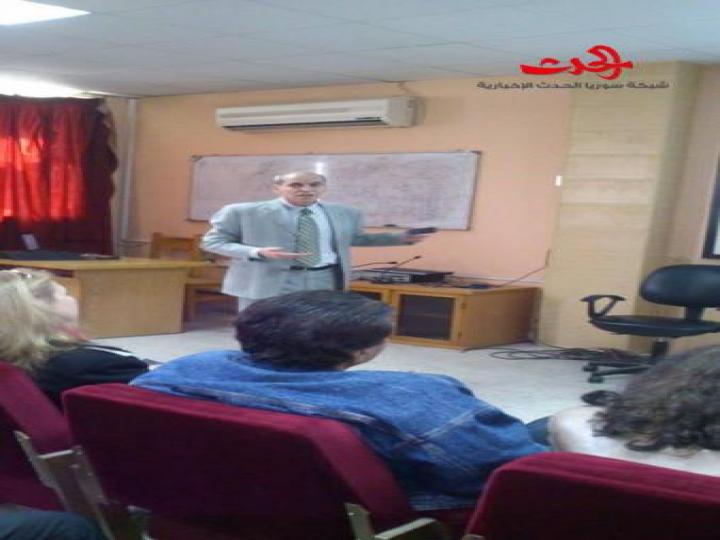  الحرف المقدس : محاضرة للدكتور نزيه بدور في ثقافي حمص 