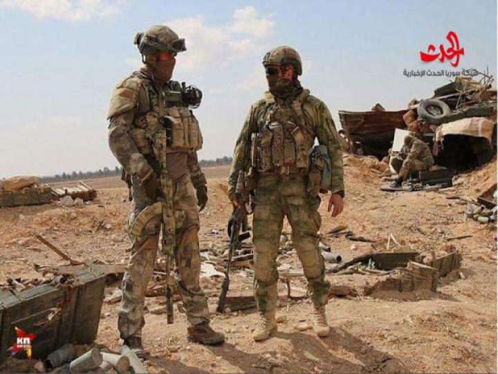 القوات الخاصة الروسية في الصحراء تدمر  السورية