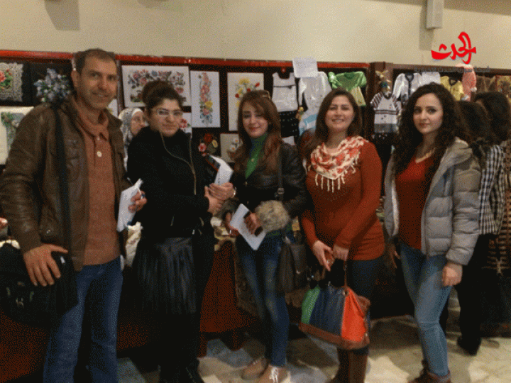 &quot; المعرض التسويقي الثاني لدعم نشاط المرأة &quot;بحمص  في صالة المعارض في كلية الهندسة المدنية -  جامعة البعث