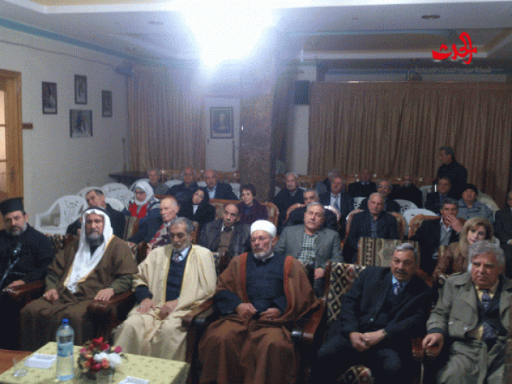 محاضرة للعميد الركن رجب ديب في رابطة المحاربين القدماء بحمص بمناسبة الذكرى الرابعة والخمسين لثورة آذار 