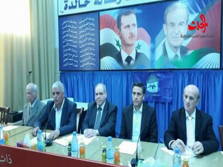 برعاية الرفيق غسان عبد العزيز عثمان مجلس فرع اللاذقية لحزب العهد الوطني يعقد مؤتمره السنوي 