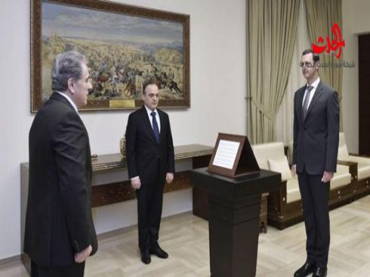 أمام الرئيس الأسد… الشعار والخليل وسفاف يؤدون اليمين الدستورية 