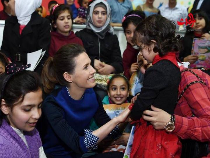 صور للسيدة الأولى أسماء الأسد تغضب الإرهابيين 