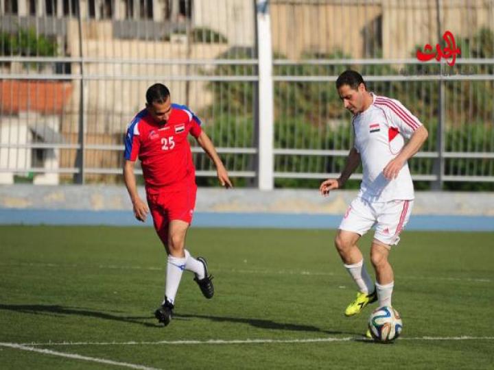 مباراة كرنفالية بكرة القدم بين الإعلاميين والجهاز المركزي للرقابة المالية//صور