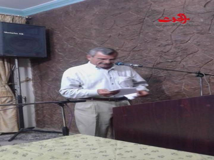 أمسية شعرية في رابطة المحاربين القدماء بحمص بمناسبة عيد الشهداء 