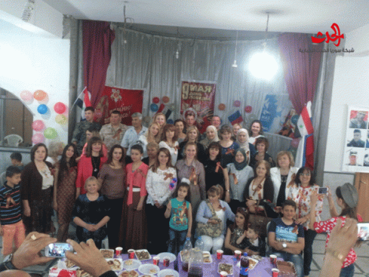 في ذكرى انتصار روسيا على النازية الإحتفال بعيد النصر في صالة كنيسة ام النور بحمص 