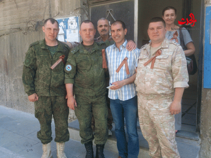 في ذكرى انتصار روسيا على النازية الإحتفال بعيد النصر في صالة كنيسة ام النور بحمص 