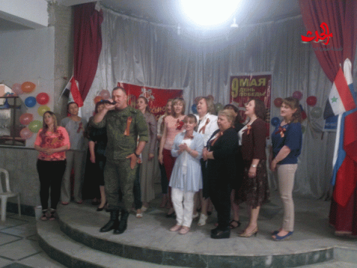 في ذكرى انتصار روسيا على النازية الإحتفال بعيد النصر في صالة كنيسة ام النور بحمص 