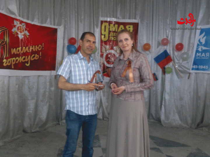 في ذكرى انتصار روسيا على النازية الإحتفال بعيد النصر في صالة كنيسة ام النور بحمص 