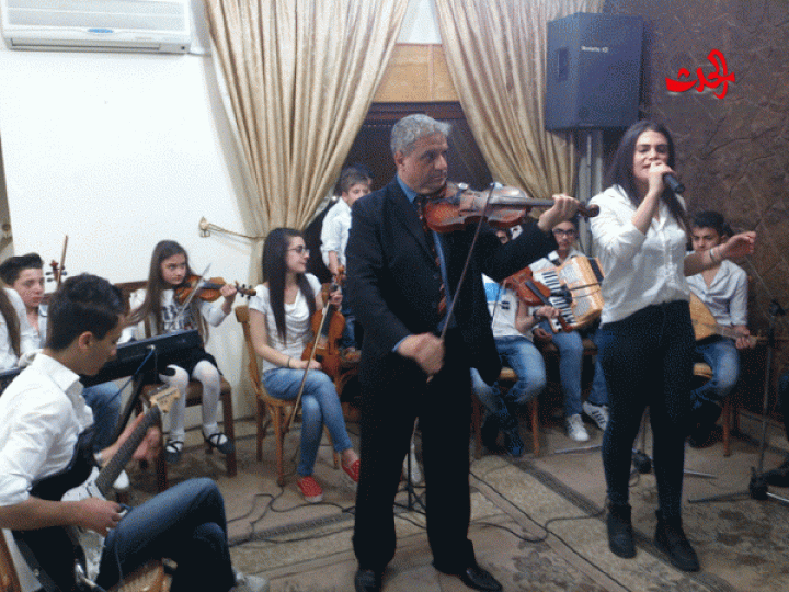                            أمسية موسيقية في رابطة المحاربين القدماء بحمص