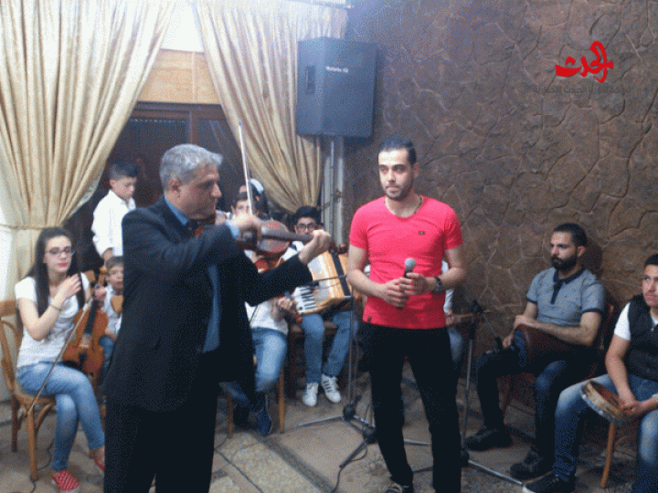                            أمسية موسيقية في رابطة المحاربين القدماء بحمص