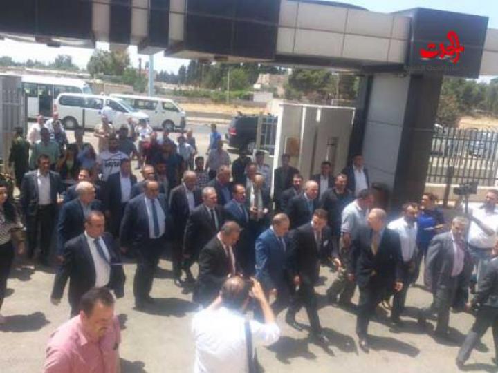 المهندس خميس والوفد الوزاري المرافق .. حمص قلب سورية النابض 