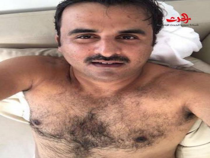 أمير قطر&quot; تميم بن حمد&quot; عاري الصدر ..صورة