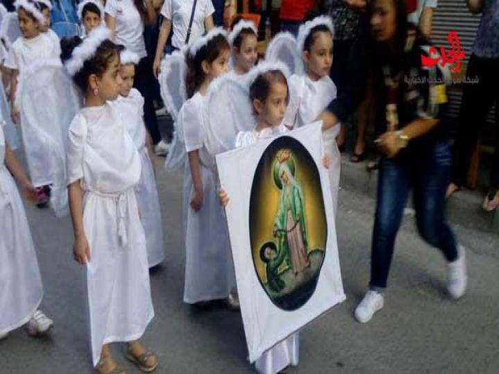              كنيسة أم الزنار في حمص تحتفل بمهرجان عيد السيدة العذراء الثامن