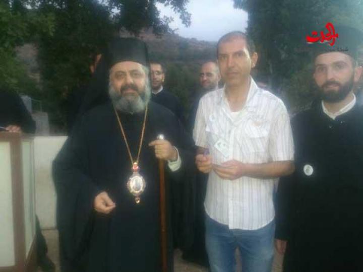 الإحتفال بعيد رقاد السيدة العذراء في كنيسة سيدة المنتابية في قرية قلاطية بوادي النصارى في حمص 