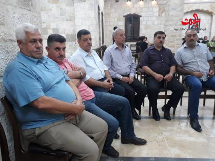 فرع حماه لحزب العهد الوطني  بتقديم التعازي 