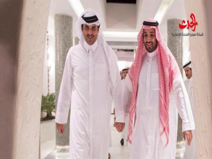 أمير قطر تميم بن حمد يجري اتصالا هاتفيا بولي العهد السعودي محمد بن سلمان