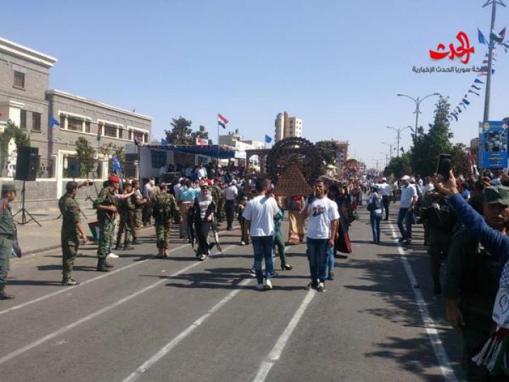                   كرنفال مركزي في حمص بمناسبة الذكرى 49 لتأسيس منظمة الشبيبة