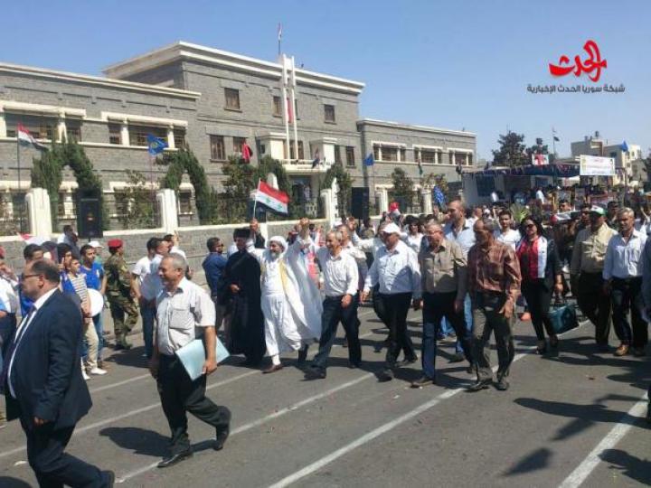                   كرنفال مركزي في حمص بمناسبة الذكرى 49 لتأسيس منظمة الشبيبة