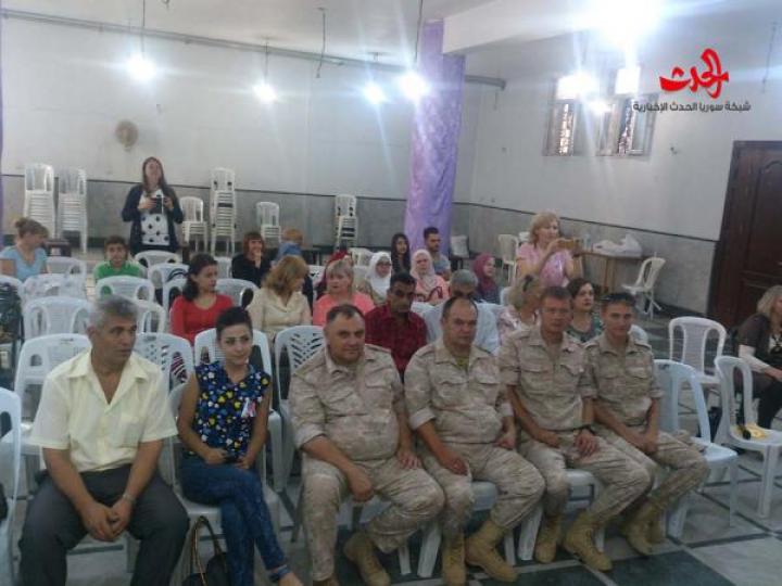 الجالية الروسية في حمص تحتفل بعيد المعلم وعيد المعرفة الروسي 