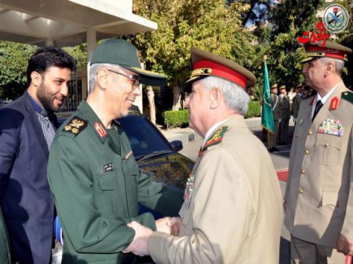 استقبل العماد علي عبد الله أيوب رئيس هيئة الأركان العامة اللواء محمد الباقري رئيس أركان الجيش الإيراني الصديق