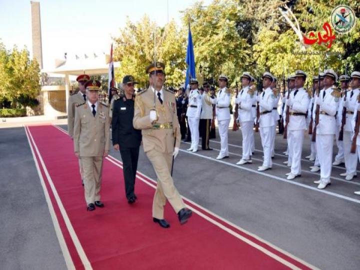 استقبل العماد علي عبد الله أيوب رئيس هيئة الأركان العامة اللواء محمد الباقري رئيس أركان الجيش الإيراني الصديق