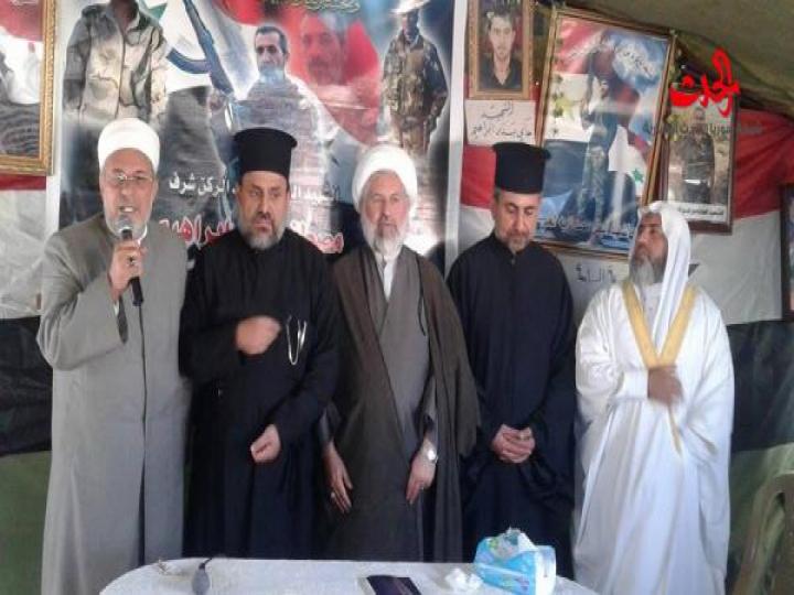 حفل تأبين للشهيد العميد مصطفى بدر إبراهيم في قرية برابو في حمص 