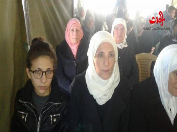 حفل تأبين للشهيد العميد مصطفى بدر إبراهيم في قرية برابو في حمص 