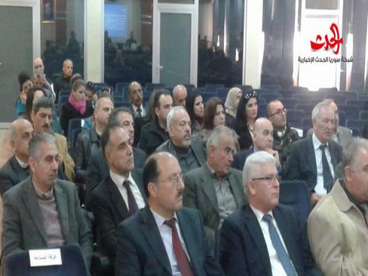             ورشة عمل تشاركية مع سوق العمل الخارجية في كلية العمارة جامعة البعث 