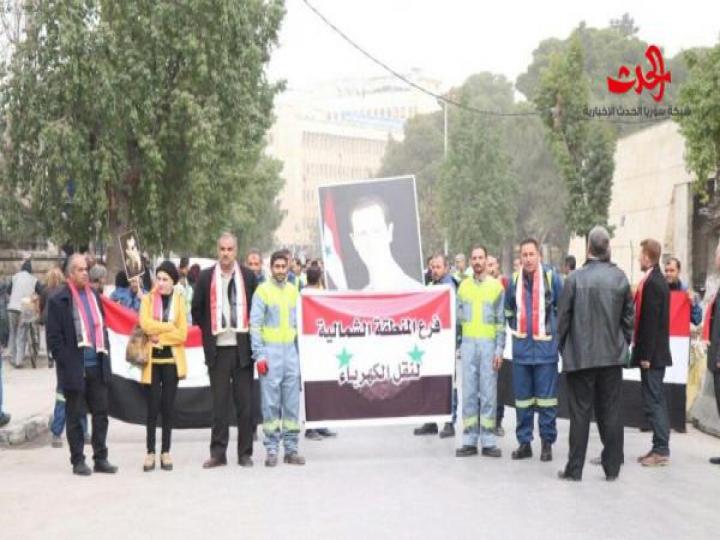 حلب تحتفل في الذكرى السنوية الأولى لتحريرها