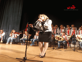 حفل غنائي لبراعم الطلائع في حمص بعنوان ساعة فرح بقيادة الأستاذة أجفان خليل 