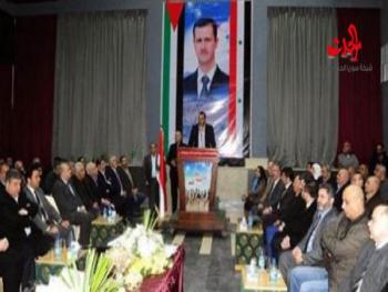 تكريم عدد من عوائل شهداء محافظة دمشق
